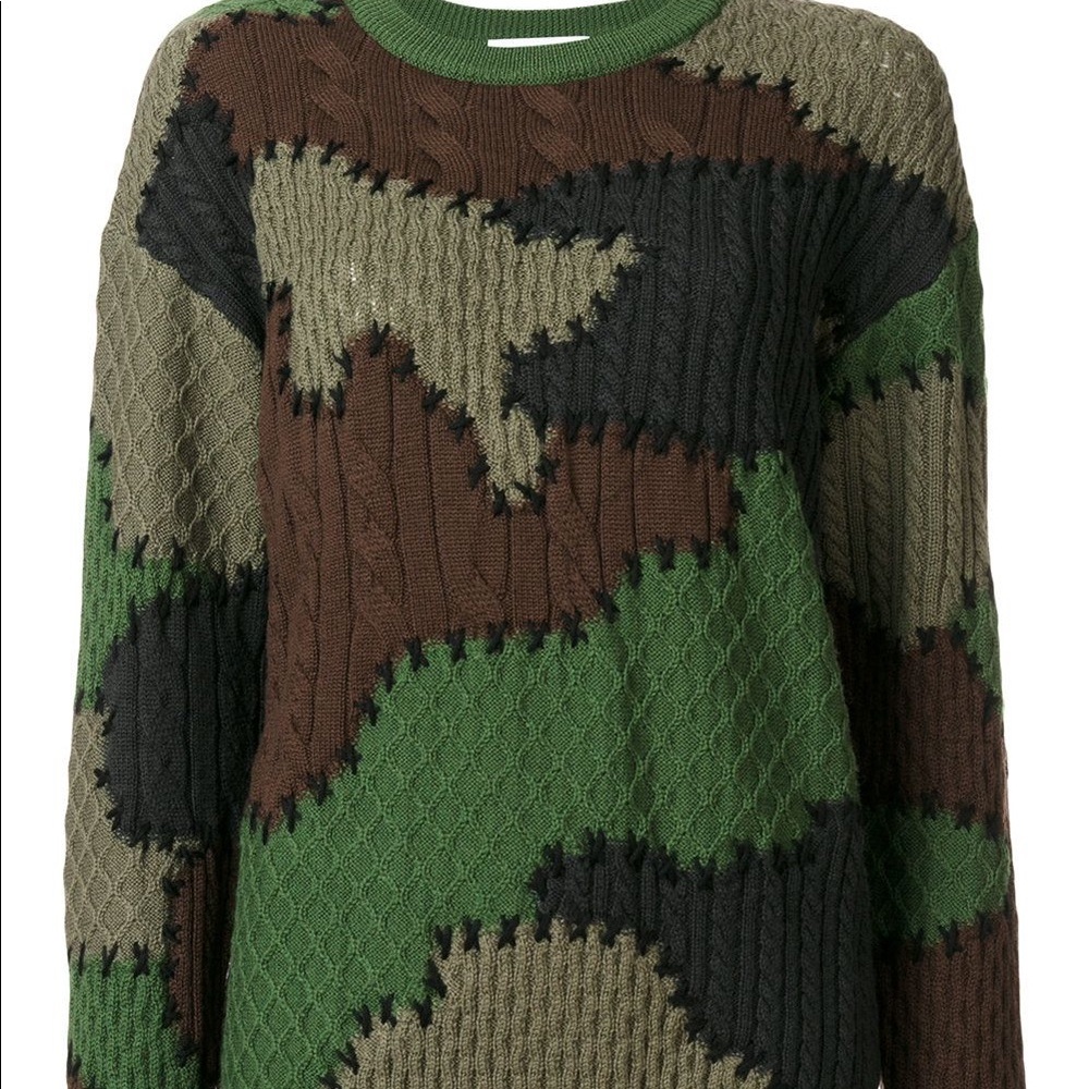 Moschino Camouflage Knit Sweater size S